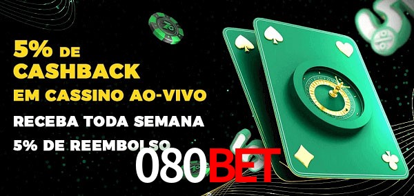 Promoções do cassino ao Vivo 080bet